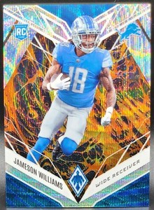 Jameson Williams 2022 Panini Phoenix Lava /175 RC No. 108 Detroit Lions