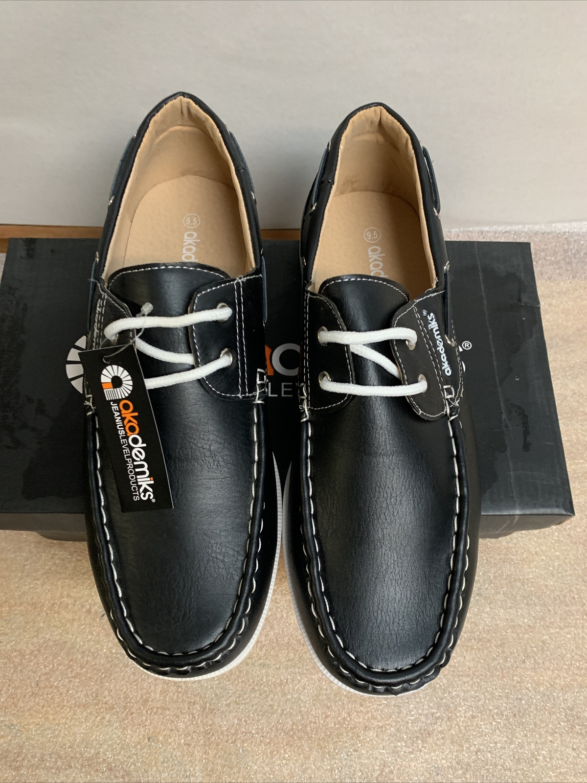 Black Loafers Boat Shoes 