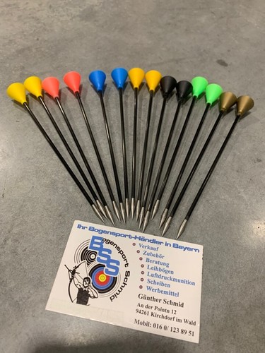 Carbonpfeile Blasrohr 16mm 625 Kaliber Blasrohrpfeile Edelstahlspitze Spitze 1# - Bild 1 von 6