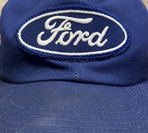 Mens Hat Ford Motor Company Oval Logo Embroidered Patch Snapback Trucker Style - Imagen 2 de 6