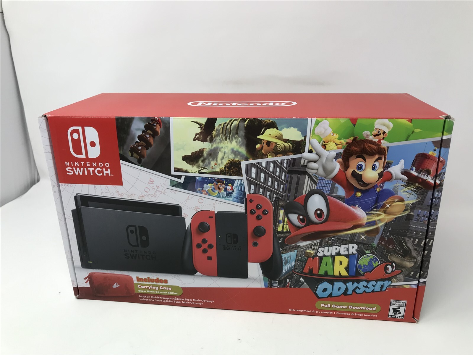 Nintendo Switch Super Mario Odyssey Console EMPTY BOX ONLY Retail NO Console-image