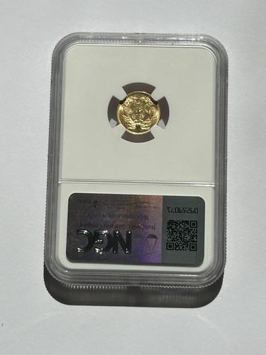 1874 Type 3 gold Dollar, NGC MS-61 - lustrous Original US Coin - Picture 2 of 4
