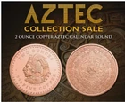 2 oz. Aztec Calendar Copper Round - Golden State Mint .999 Fine bullion bu