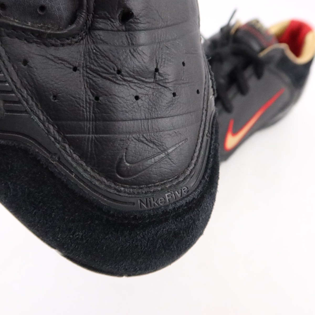 Nike 5 AZC II Zoom Air Indoor Soccer Cleats Men 10.5 Black Red