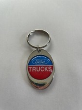 Ford Trucks Keychain Lightweight Metal Chrome Style Finish Ford Key Chain