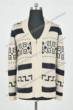 The Big Lebowski Cosplay Costume Jeff Bridges Dude Cowichan Coat Sweater Daily