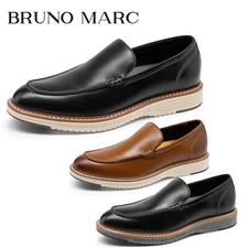 Bruno Marc Classic Men's Dress Slip-on Classic Loafers Working Formal Shoes