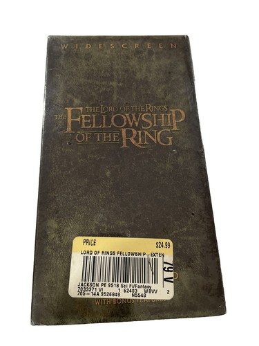 Lord of the Rings Fellowship Of The Ring Extended Edition New Factory Sealed VHS