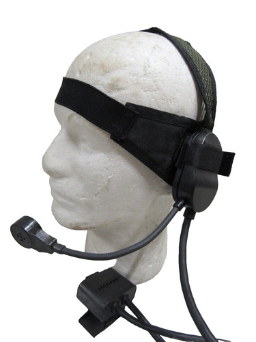 Harris RF-3020-HS003 Headset w/ Microphone For AN/PRC-152 & 152A PTT 5 PIN NOS