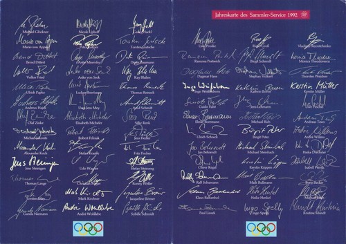 BRD Jahreskarte des Sammler Service 1992 mit Stempel BONN - +f409