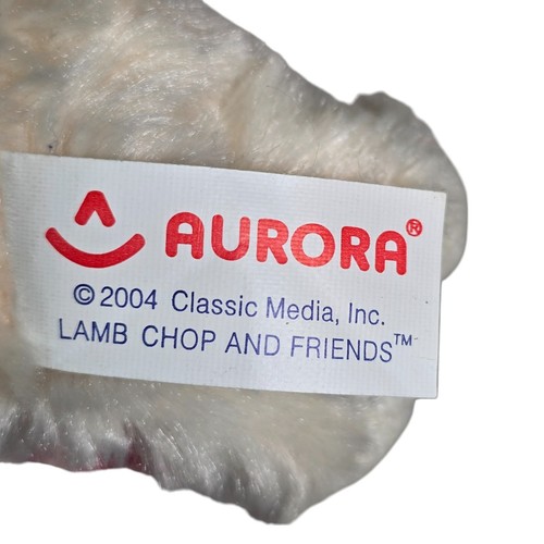 Lamb Chop Plush Christmas Ornament Aurora 2004 Vintage Stuffed Animal Sheep Tiny - Picture 6 of 8