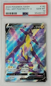 1x Toxtricity V Ultra Rare Pokemon Sword & Shield: Rebel Clash 182/192 PSA 10