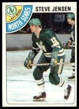 1978-79 Topps Hockey Card Steve Jensen Minnesota North Stars #45