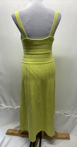 Haute Hippie Women’s Medium Green Knit VNeck Tank Maxi Dress - Picture 7 of 14
