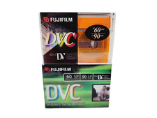 Lot of 2 Fujifilm DVC 90 LP 60 SP DVM60 ME Video Cassette