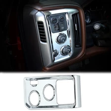 Headlight Switch Panel Frame Trim Cover For Chevy Silverado GMC Sierra 2014-2018