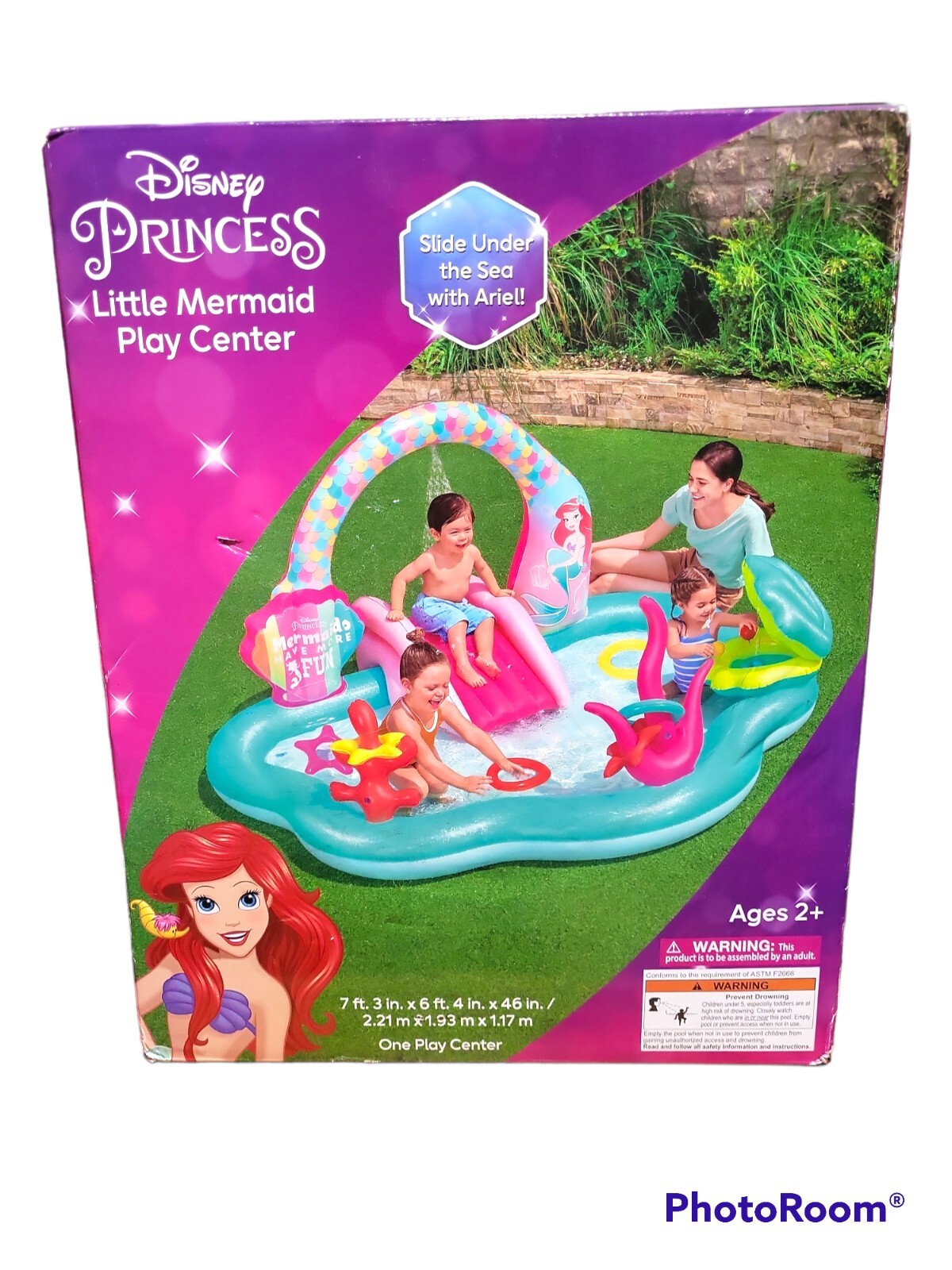 ariel inflatable splash pad