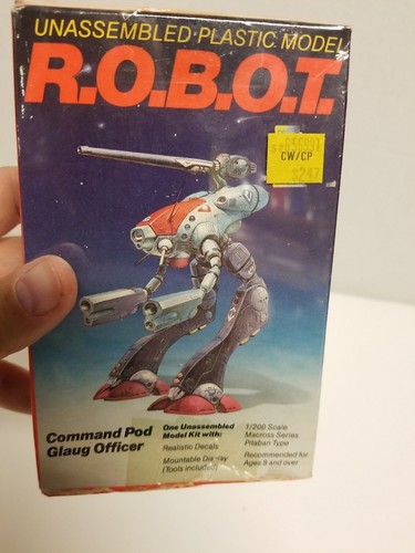Vintage 1985 Testors R.O.B.O.T. Robotech Model Command Pod Glaug Officer NIP - Picture 7 of 8