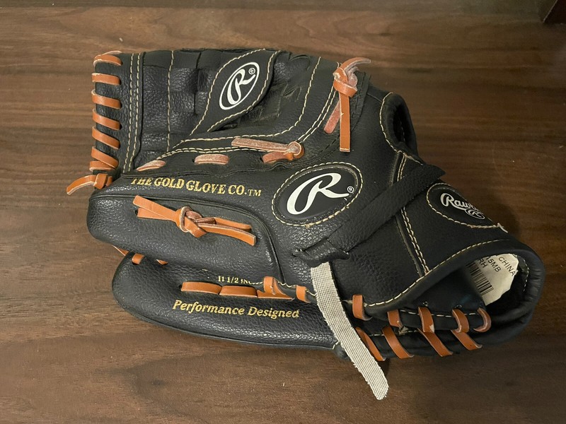 Rawlings Players Series  PL115MB  RHT 11.5" Baseball Glove  Black/Brown: CLEAN