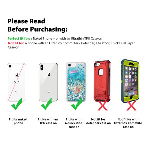 Funda abatible con clip vertical para cinturón de teléfono para iPhone X 7 8 6s Plus XS MAX - Imagen 4 de 9