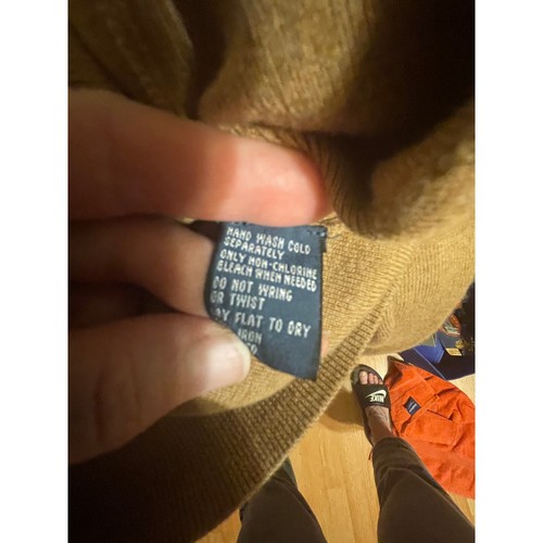 Maglione maglione Polo Ralph Lauren uomo cotone logo marrone XL - Foto 11 di 11