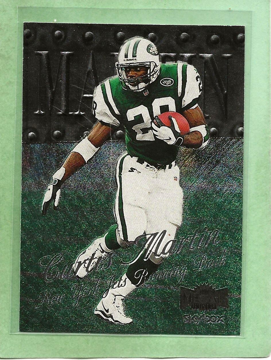 CURTIS MARTIN - 1999 Skybox Metal Universe - #64 - Jets - $1 Shipping - MINT