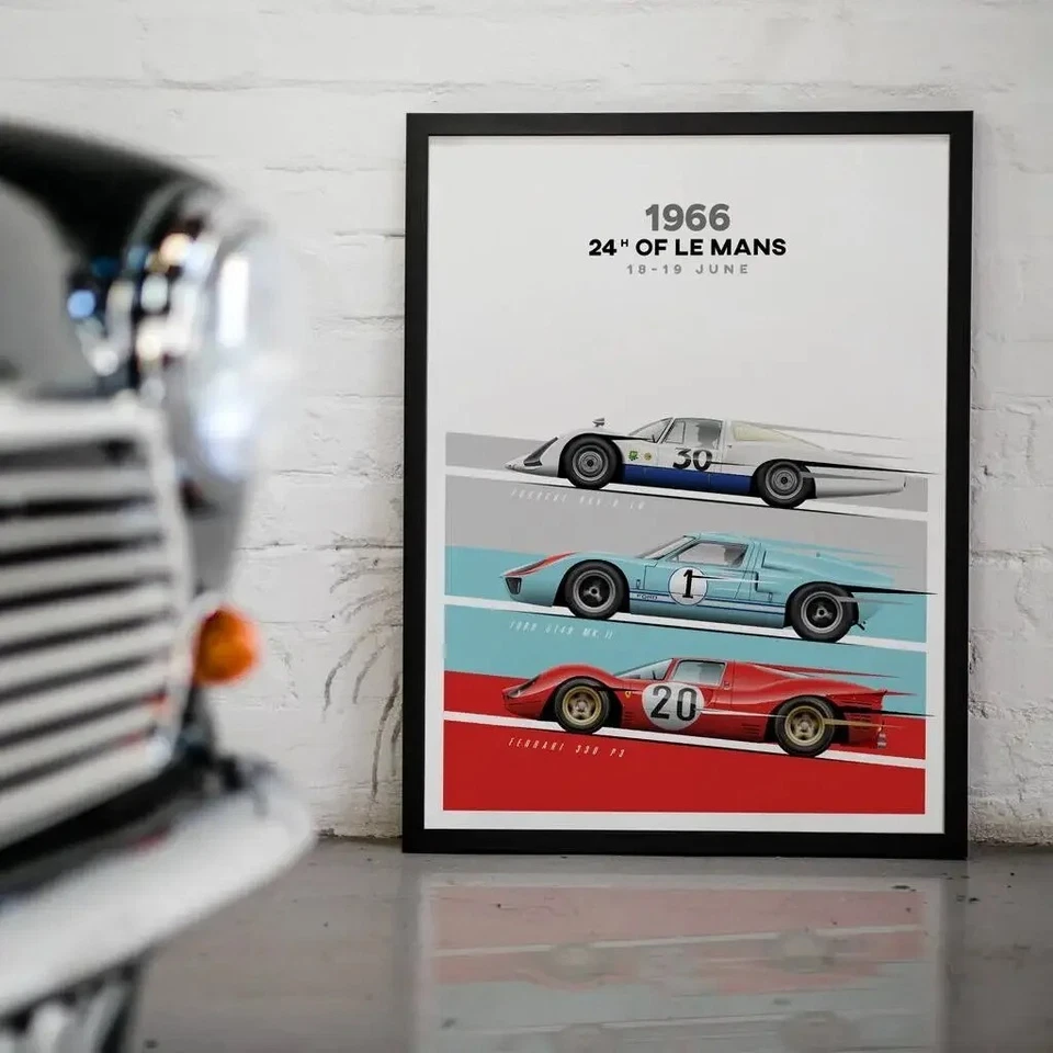 Generations of Audi Quattro Poster Print | Wall Art | Car Picture - Image 3 of 4