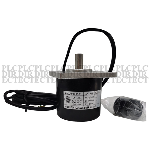 NEW Eltra EL63D2500S5/28P8X3PR3 Revolving Encoder Axis 8mm Outer Diameter 63mm - Picture 2 of 4