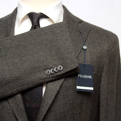 Jos A Bank 40R Sportcoat Blazer Jacket Tailored Fit Olive Green D070429 - Picture 9 of 15