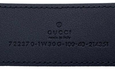 Gucci Belt Cobra Leather Black Logo Design Square Buckle 100 40 YJ GY06 $_57.JPG?set_id=880000500F main image 4
