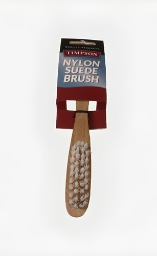 Wildleder Schuhbürste mit Nylonborsten Pflege Polieren Reinigung Holz Timpson