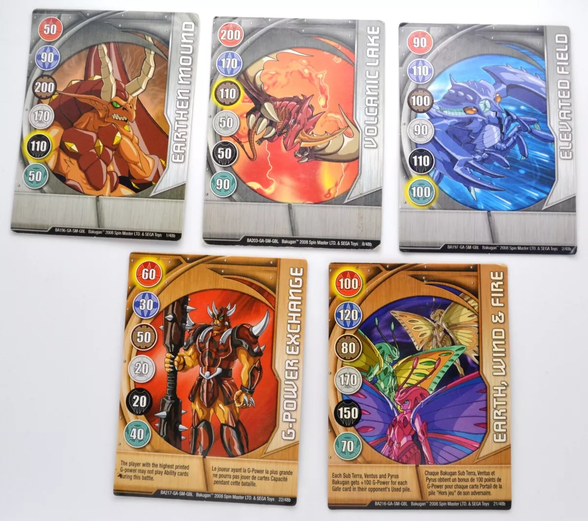 Bakugan Battle Brawlers MAGNETIC ACTION Ability Card 25/48b BA220