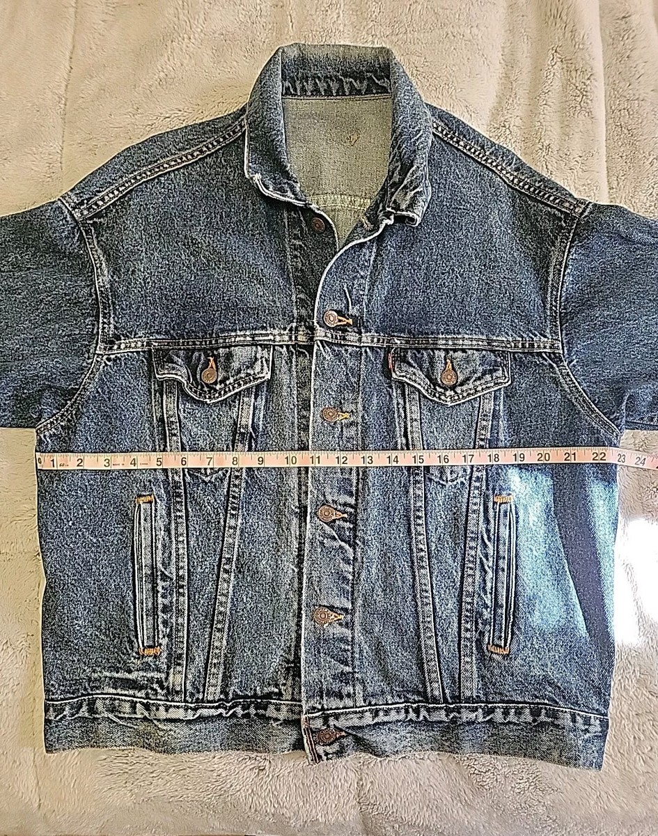 Vintage Levi's Trucker Denim Jacket Acid Wash 80s Made USA 70507