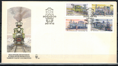 1 FDC Südwestafrika 575/578 Schmalspurlokomotiven Swakopmund # 165