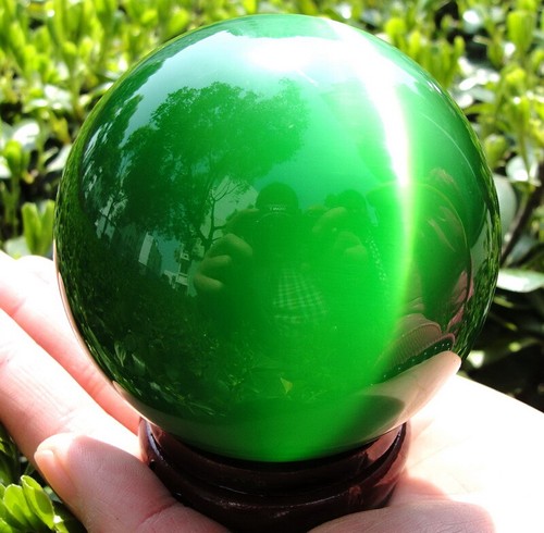 60/80MM Cat's Eye Crystal Ball Orb Sphere Healing ball Furnishing articles - Picture 6 of 39
