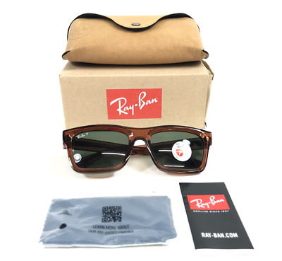 Ray-Ban Sunglasses RB4396 WARREN 6678/9A Transparent Brown with Green Polarized