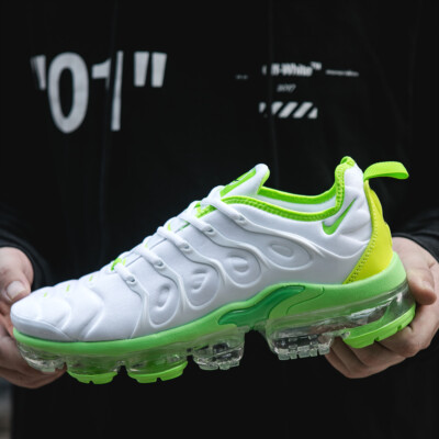 New Nike Air Vapormax Plus TN Men's White and green Comfortable Shoes