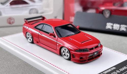 FH 1:64 rot JDM Skyline GTR R33 Nismo 400R Sportmodell Diecast Metall Auto - Bild 9 von 21