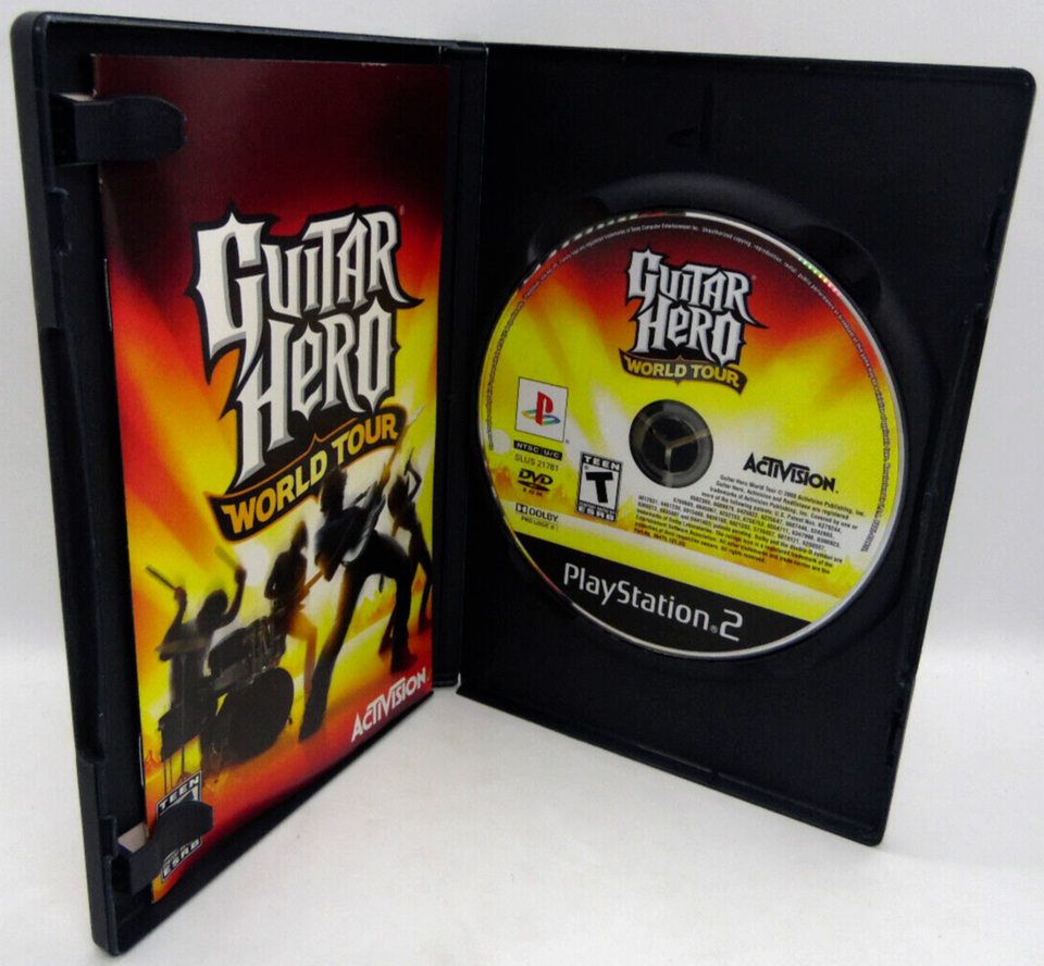 PS2 Guitar Hero Game Bundle Guitar Hero Encore Rocks the 80s, and more