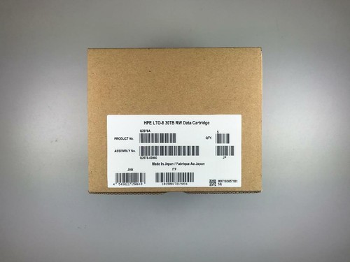 Cartouche de bande HP LTO-8 (paquet de 5) #Q2078A Ultrium 30 To - Données de stockage - NEUF - Photo 3/12