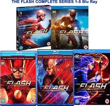 Image of THE FLASH COMPLETE SERIES 1-5 Blu Ray SEASON 1 2 3 4 5 Original UK Release New