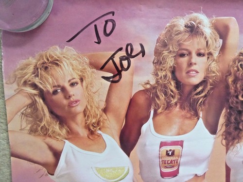 PÓSTER DE COLECCIÓN HERMOSA MUJER RUBIA TECATE CERVEZA TRAGO DE MÉXICO INSCRITO 1989 - Imagen 5 de 8