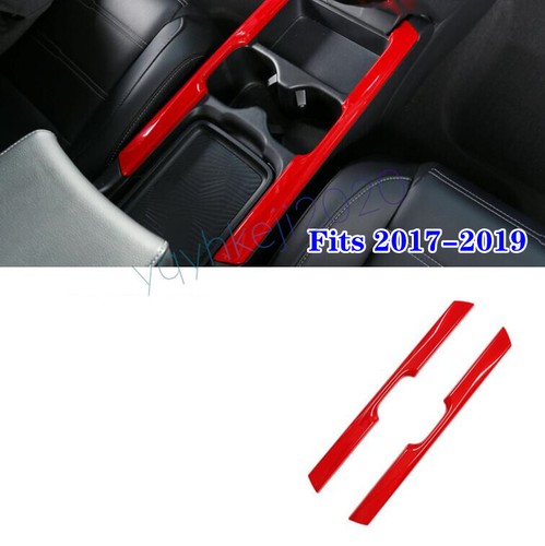 For Honda CRV CR-V 2017-22 Interior Accessories Decor Trim Red+ABS Carbon Fiber - Picture 5 of 23