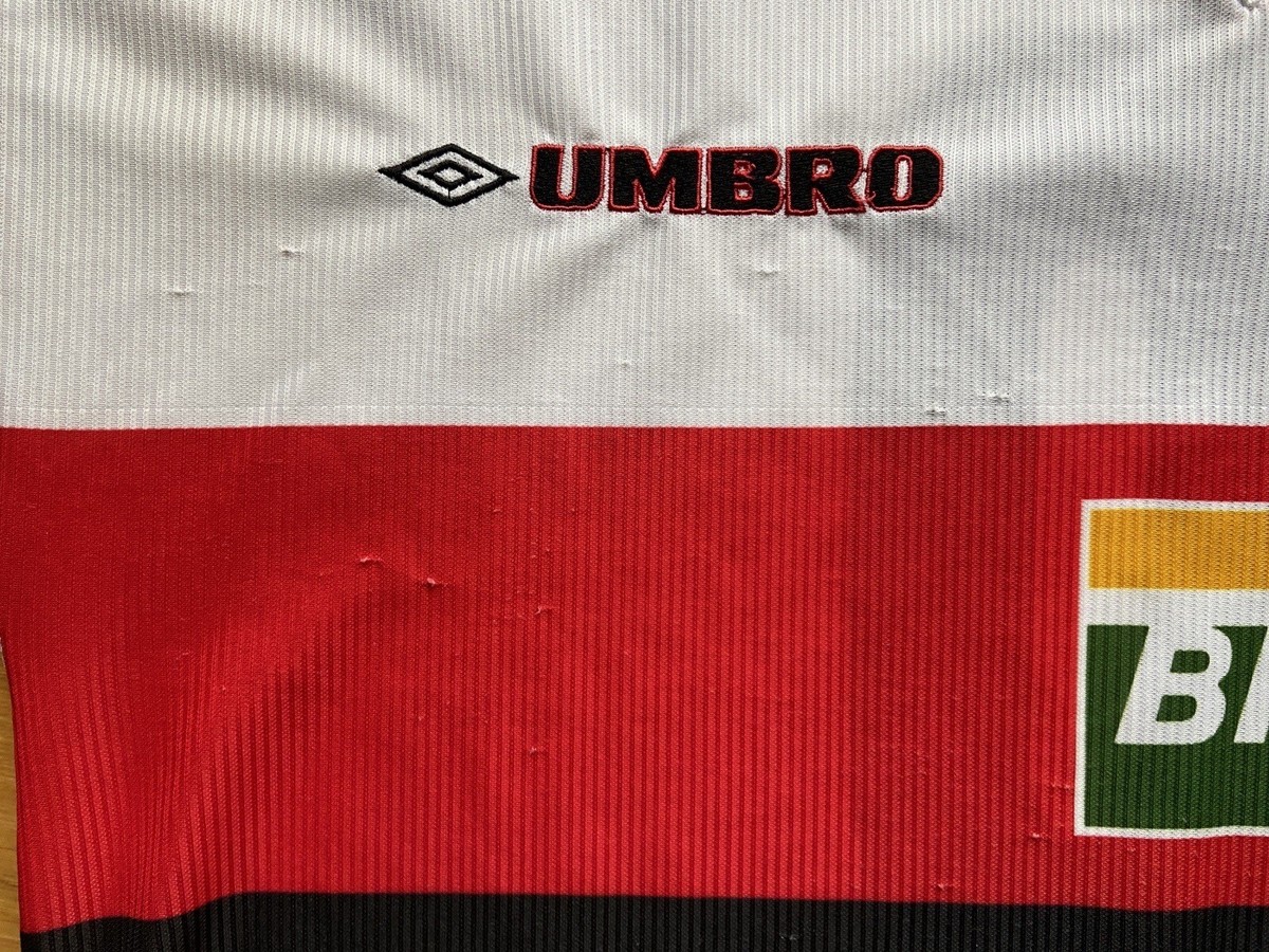 FLAMENGO 1999 2000 AWAY SHIRT JERSEY LONG SLEEVE UMBRO MATCH