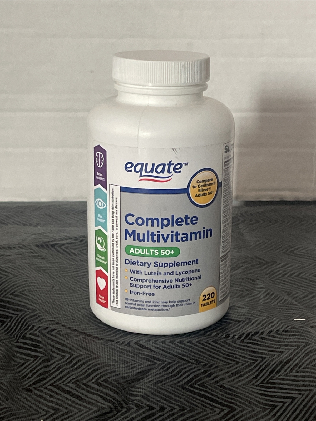 EQUATE COMPLETE MULTIVITAMIN DIETARY SUPPLEMENT ADULTS 50+ 220 TABLETS