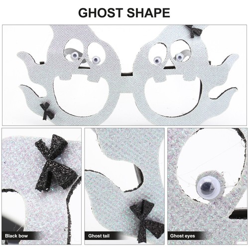 4 Piezas Gafas Decorativas Halloween Anteojos Fiesta Disfraz Accesorios