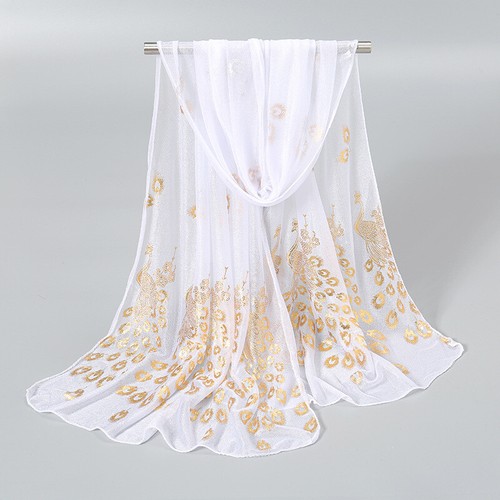 Long Soft Chiffon Scarf Plain Sheer Wrap Shawl Women Large Stole Neck Scarves UK - Picture 87 of 103