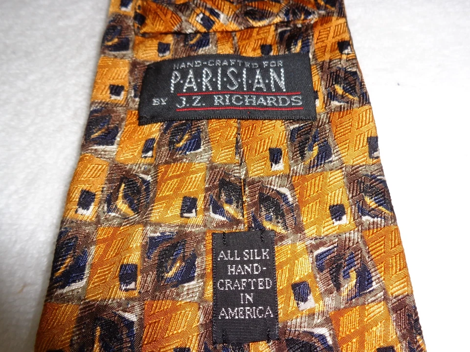 JZ RICHARDS CORBATA PARA HOMBRE COLOR BASE DORADO 61x4 Foto 4 de 4