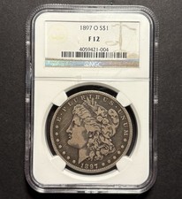 1897-O Morgan Silver Dollar — NGC F12 🔥 Original Surfaces