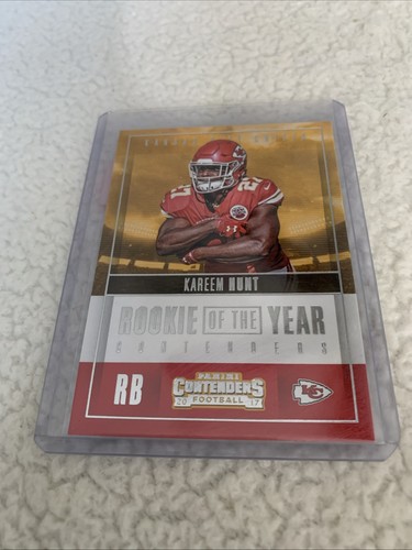 2017 Panini Contenders - Rookie of the Year Contenders Kareem Hunt #RY-14 (RC)